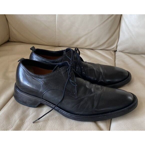 Costume National Shoes Oxford Oxfords Black Leather 8 Lace Up Dress Shoes main image 10